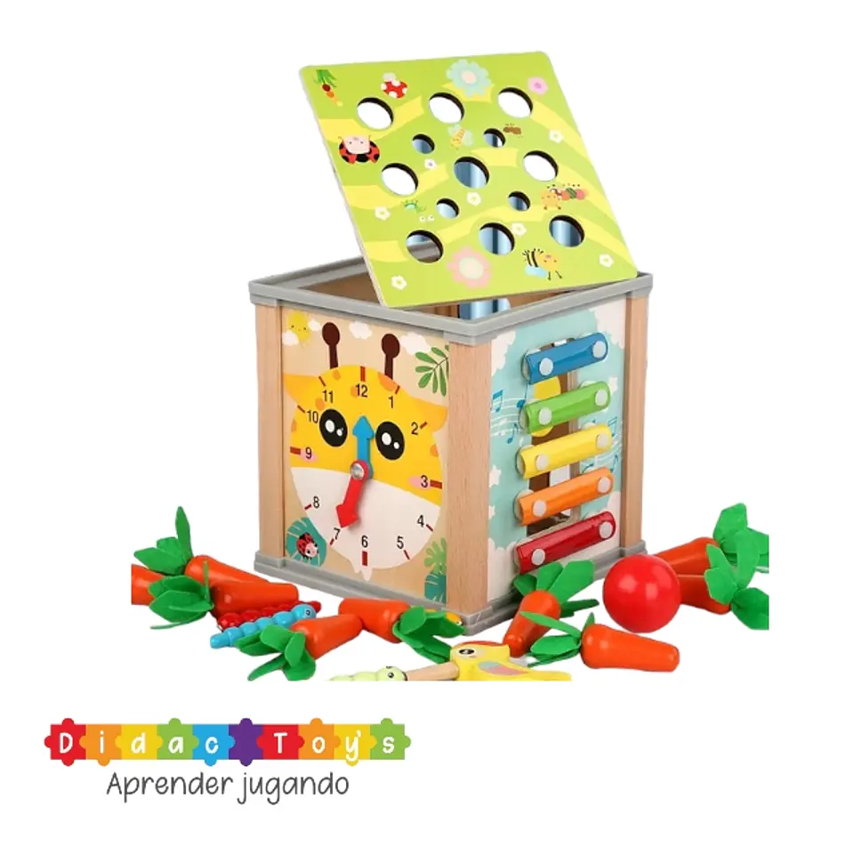Caja multifuncional didactico madera 9 en 1 7