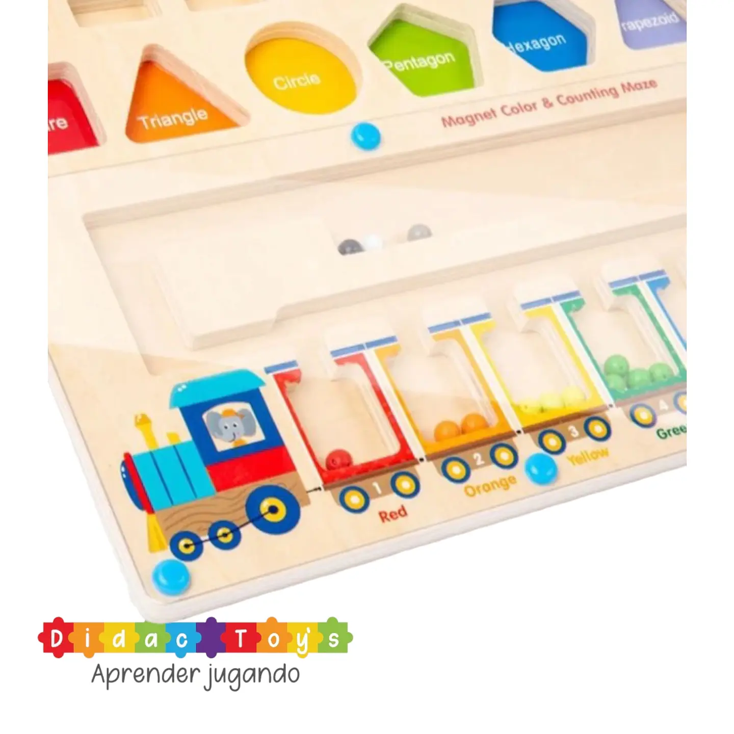 Tablero Montessori clasificación colores y pesca 4