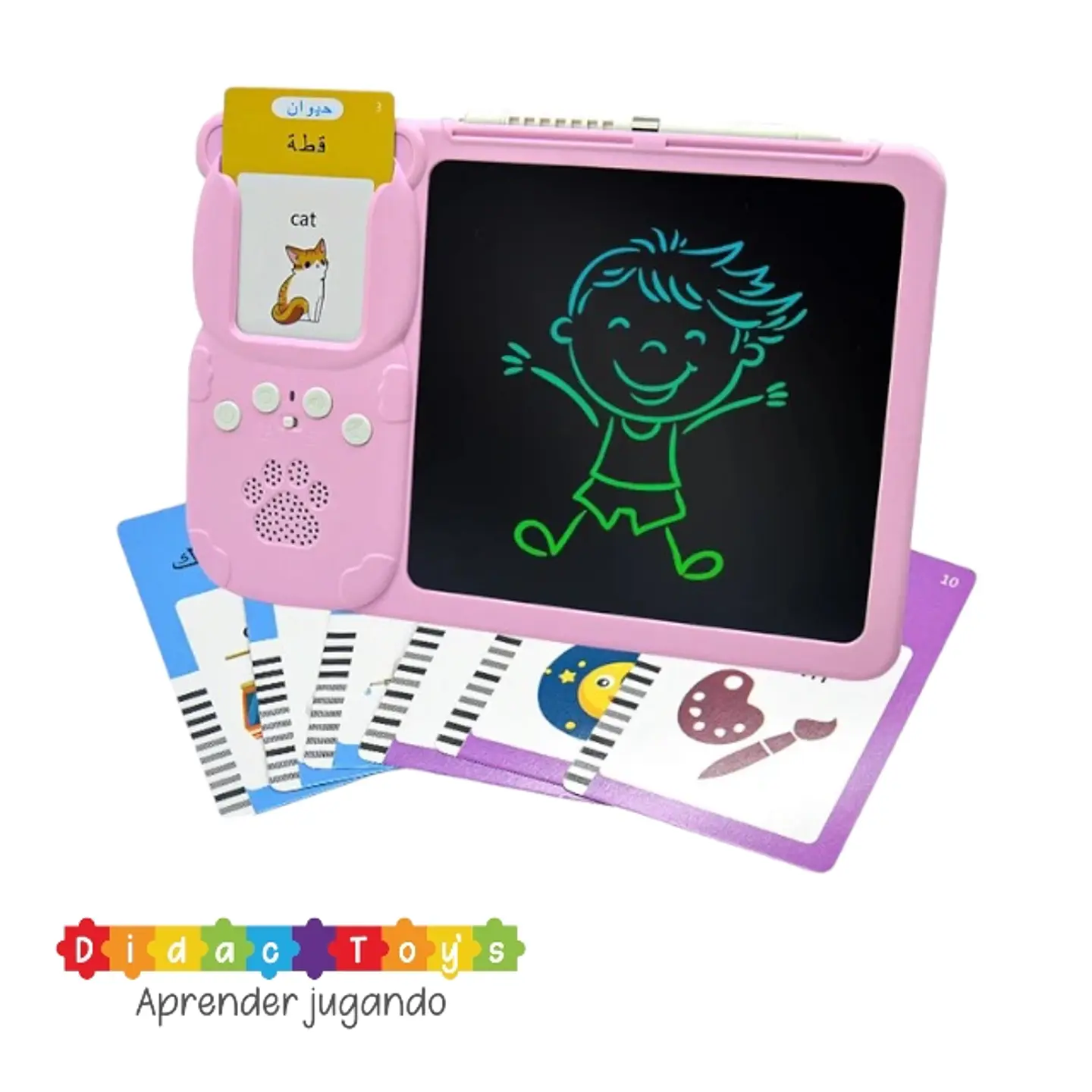 Tablero Didáctico Con 255 Tarjetas Español-inglés 1