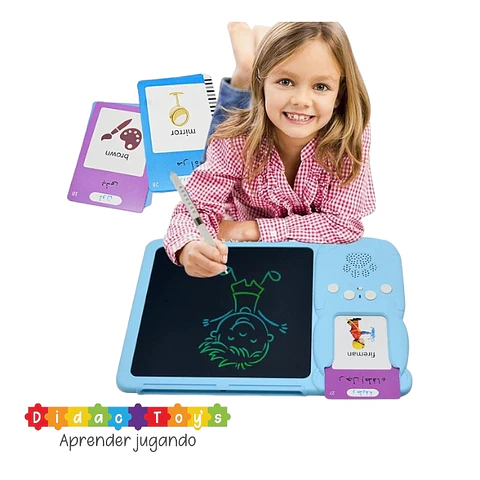 Tablero Didáctico Con 255 Tarjetas Español-inglés