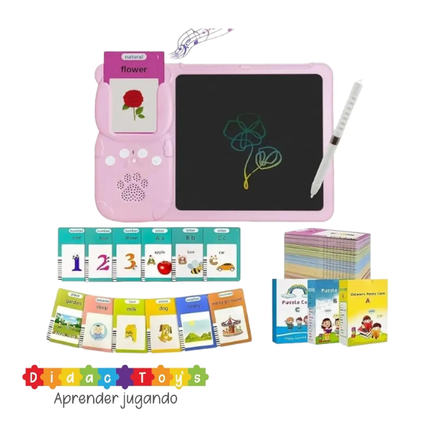 Tablero Didáctico Con 255 Tarjetas Español-inglés 3