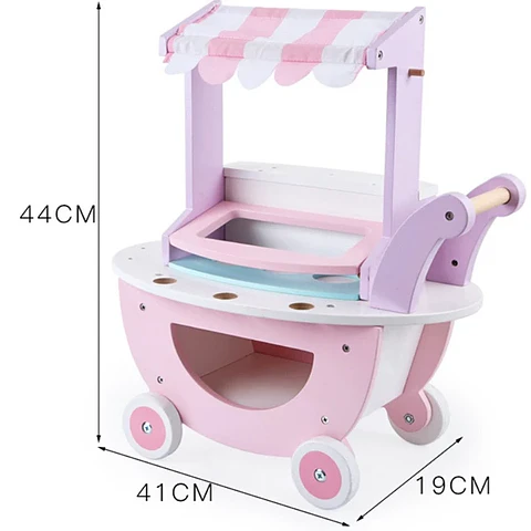 Carro de helados montessori madera