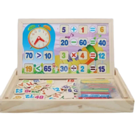 Juego Didáctico Madera Pizarra Matemáticas Contar Para Niños