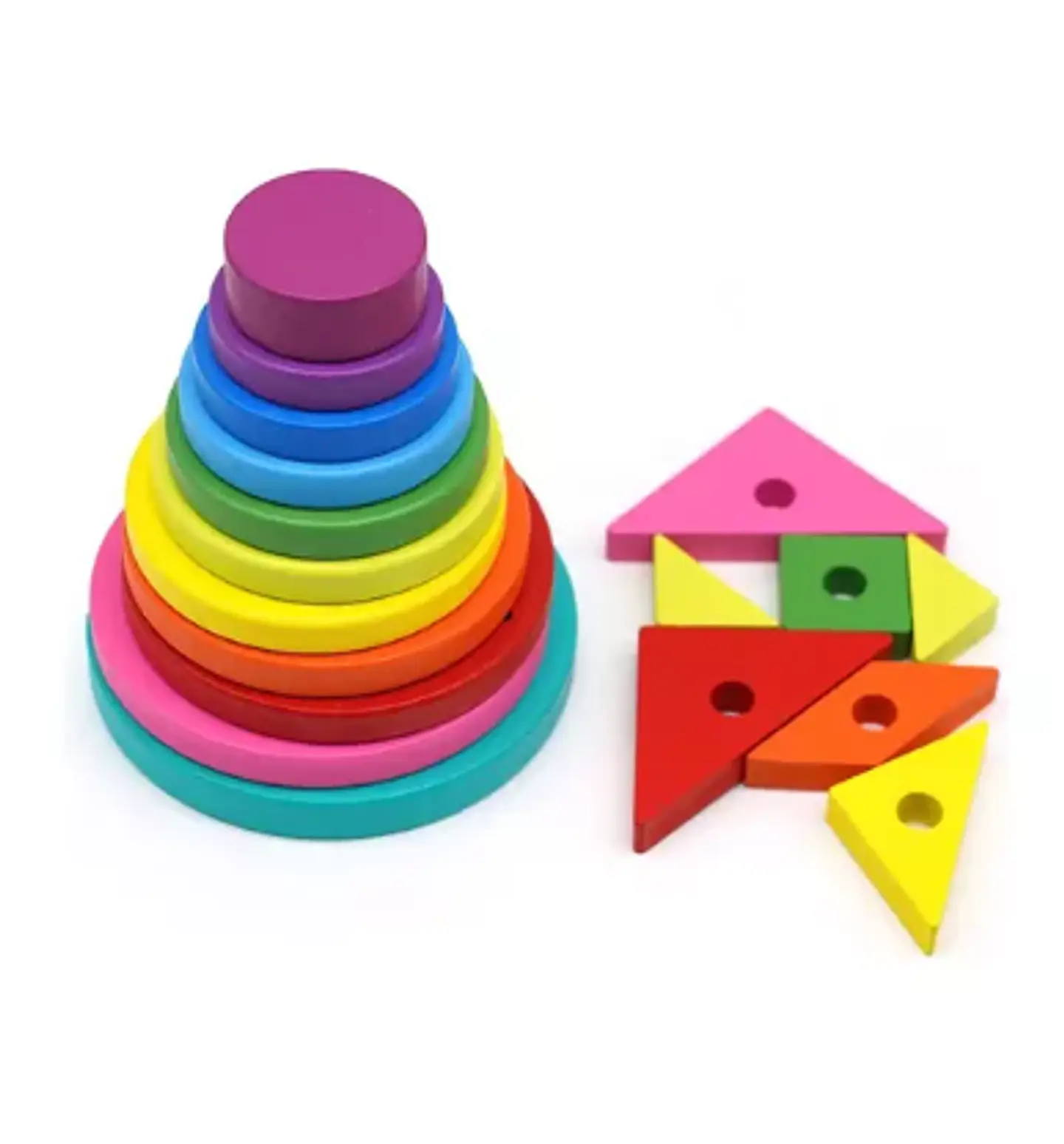 Juego encaje Madera Torre Montessori Multicolor 4