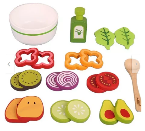 Ensalada De Verdura Juguete Didáctico De Madera