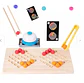 Juego de patrones y canicas dobles madera. - Miniatura 3