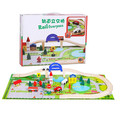 Pista de Madera ciudad didactico