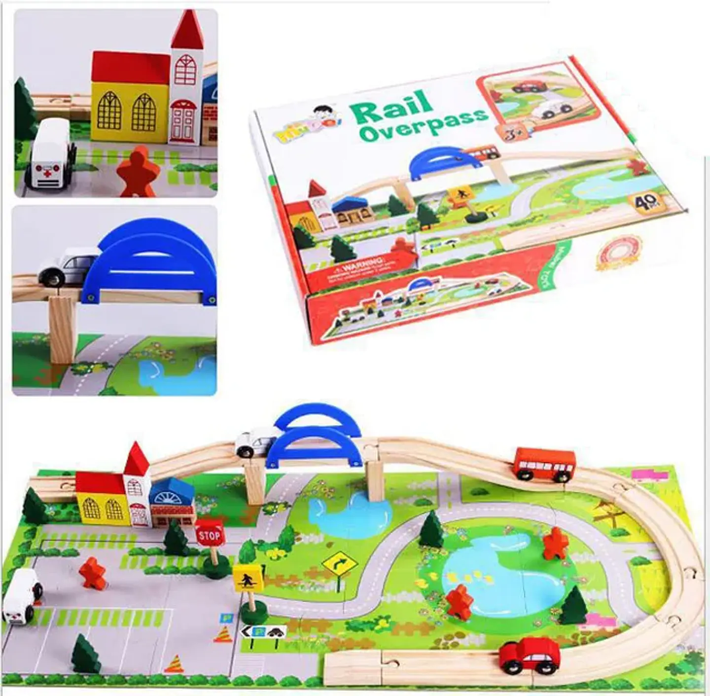 Pista de Madera ciudad didactico 5