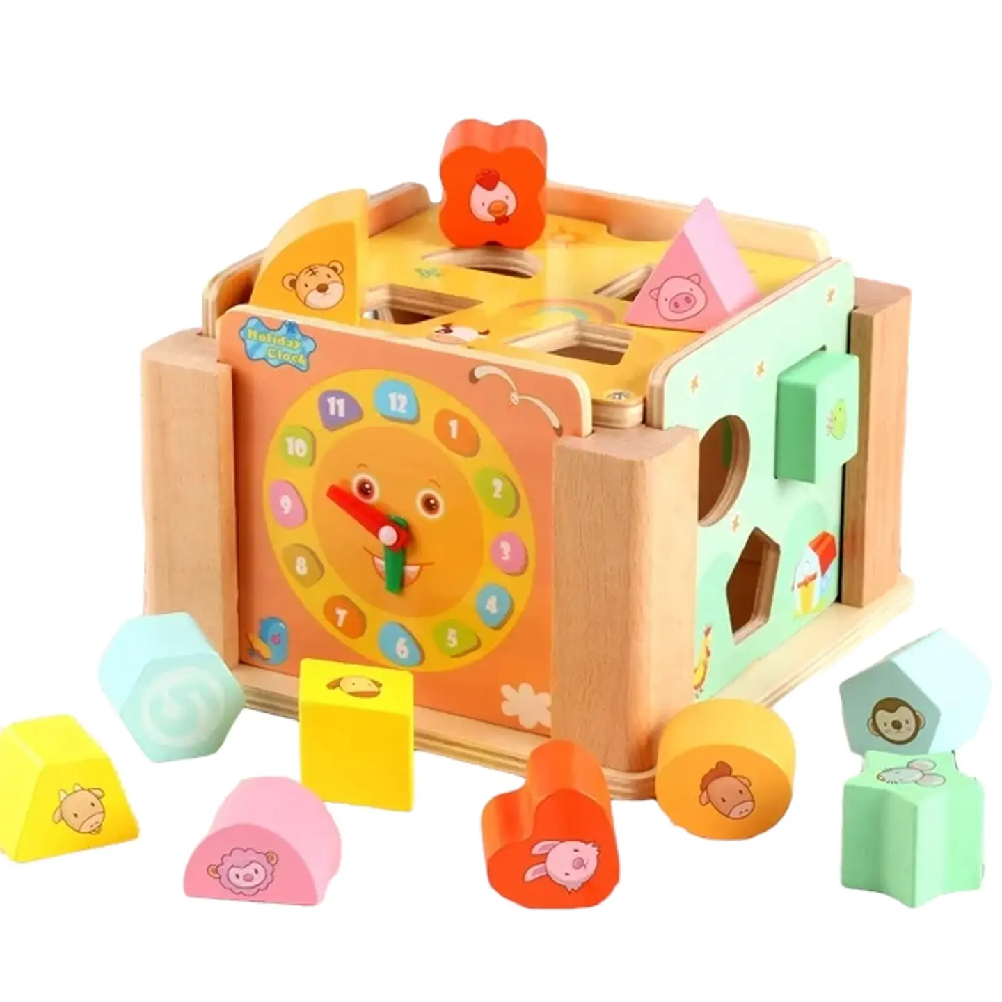 Caja motricidad multiencaje animales didactico 6