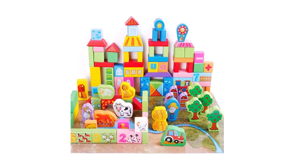 Bloques de construcción granja 100 pcs