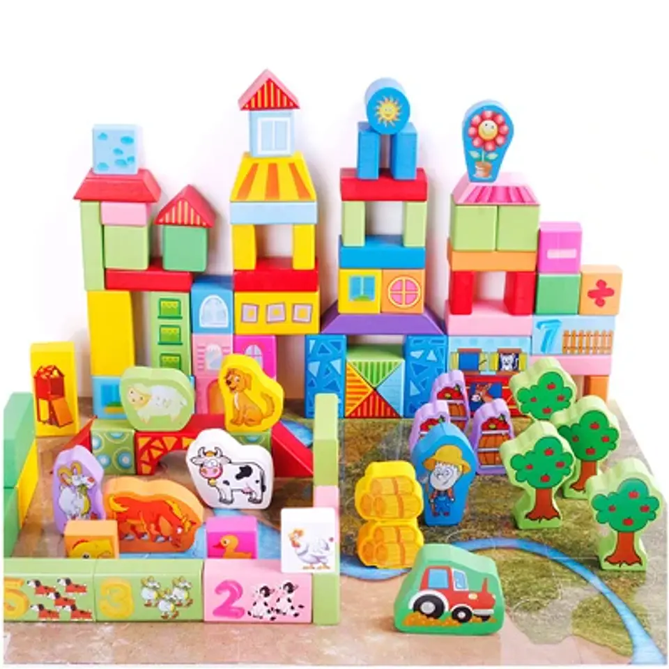 Bloques de construcción granja 100 pcs 1