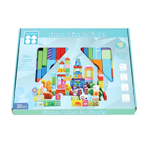 Bloques de construcción granja 100 pcs