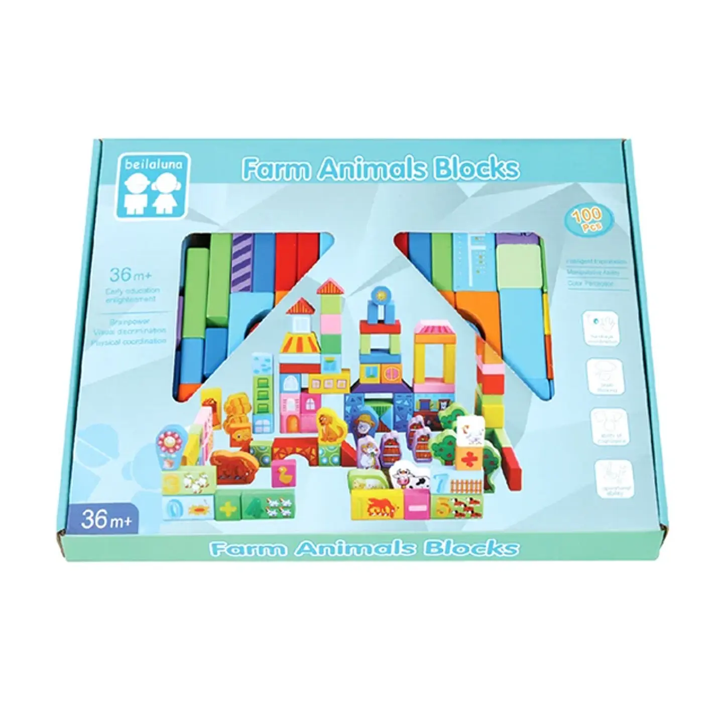 Bloques de construcción granja 100 pcs 2