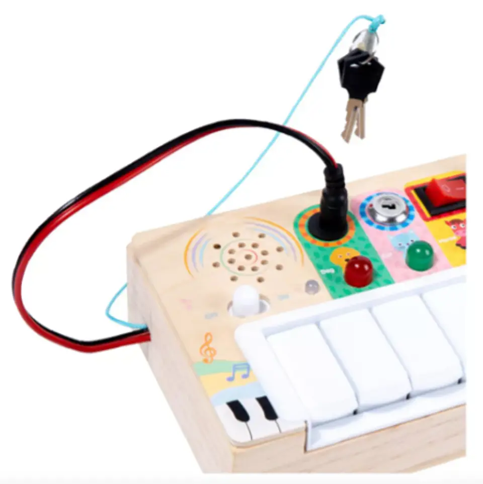 Piano con Interruptores sensorial de Madera con sonidos 4