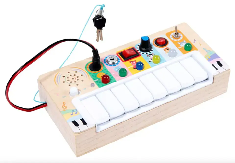 Piano con Interruptores sensorial de Madera con sonidos 1