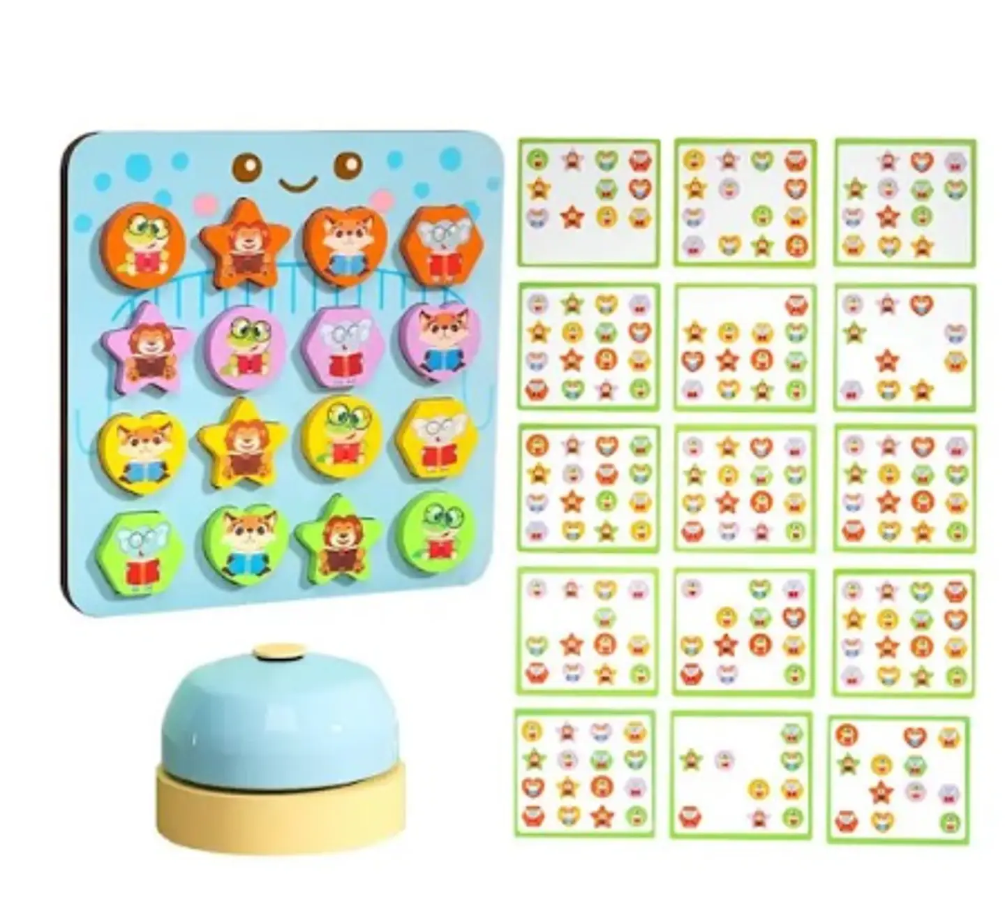 Juego de patrones para dos didáctico de madera 3
