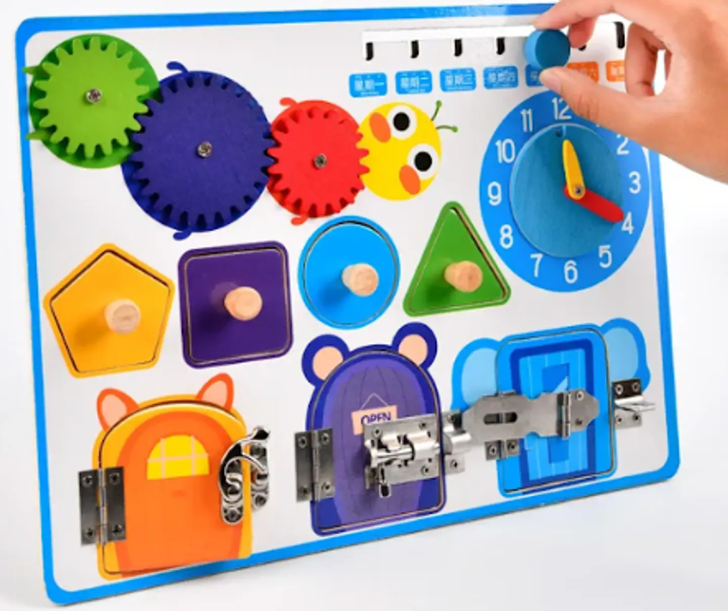 Tablero de Cerraduras montessori  1