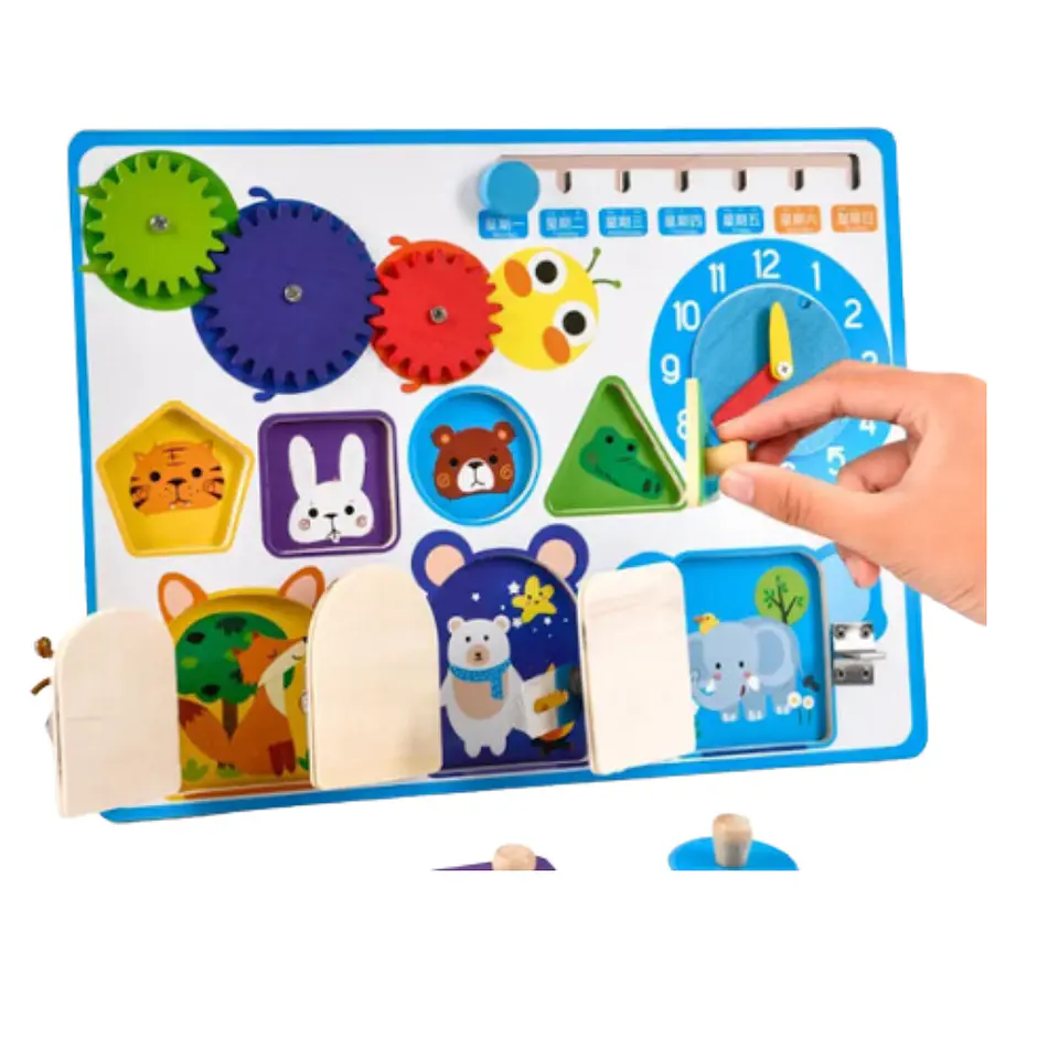 Tablero de Cerraduras montessori  5