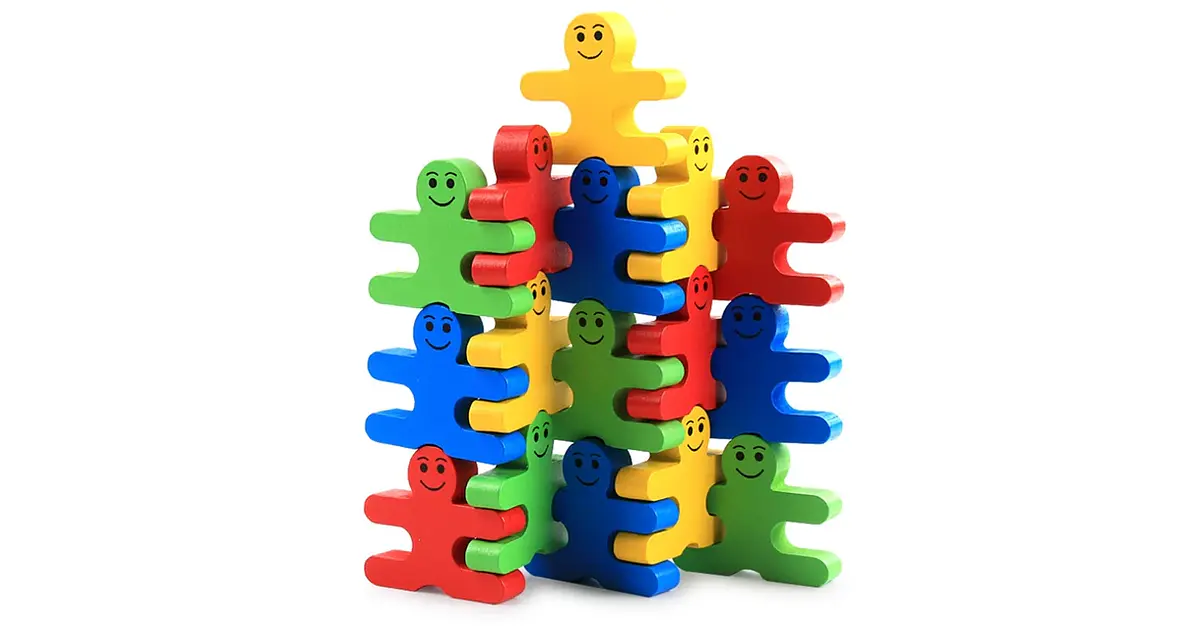 Juego de equilibrio de madera