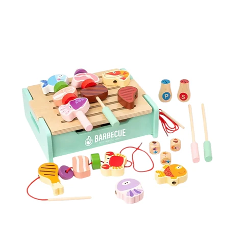 Parrilla de madera 3 en 1