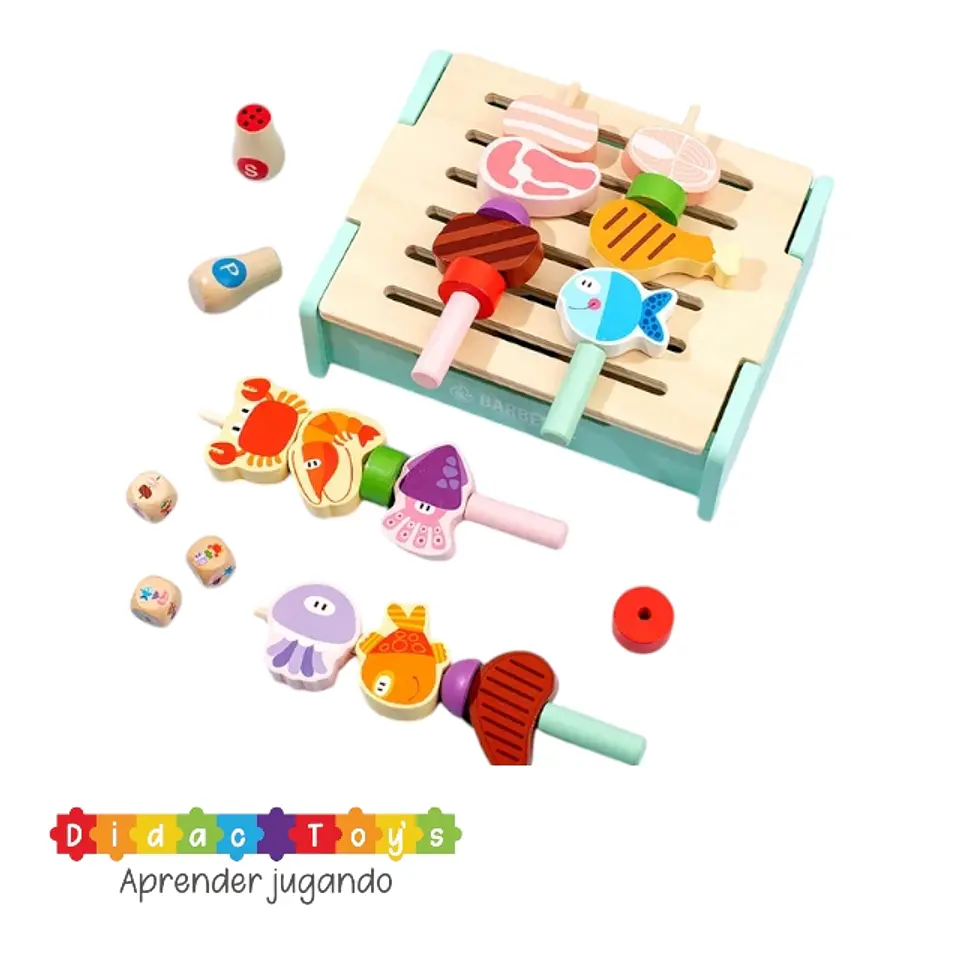 Parrilla de madera 3 en 1 2