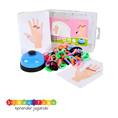 Juego patrones de anillos con elástico 