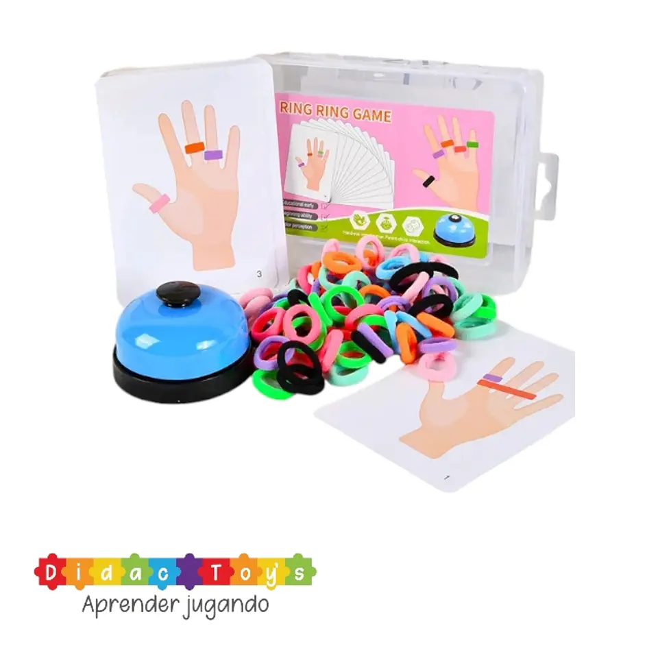 Juego patrones de anillos con elástico  1