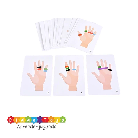 Juego patrones de anillos con elástico 