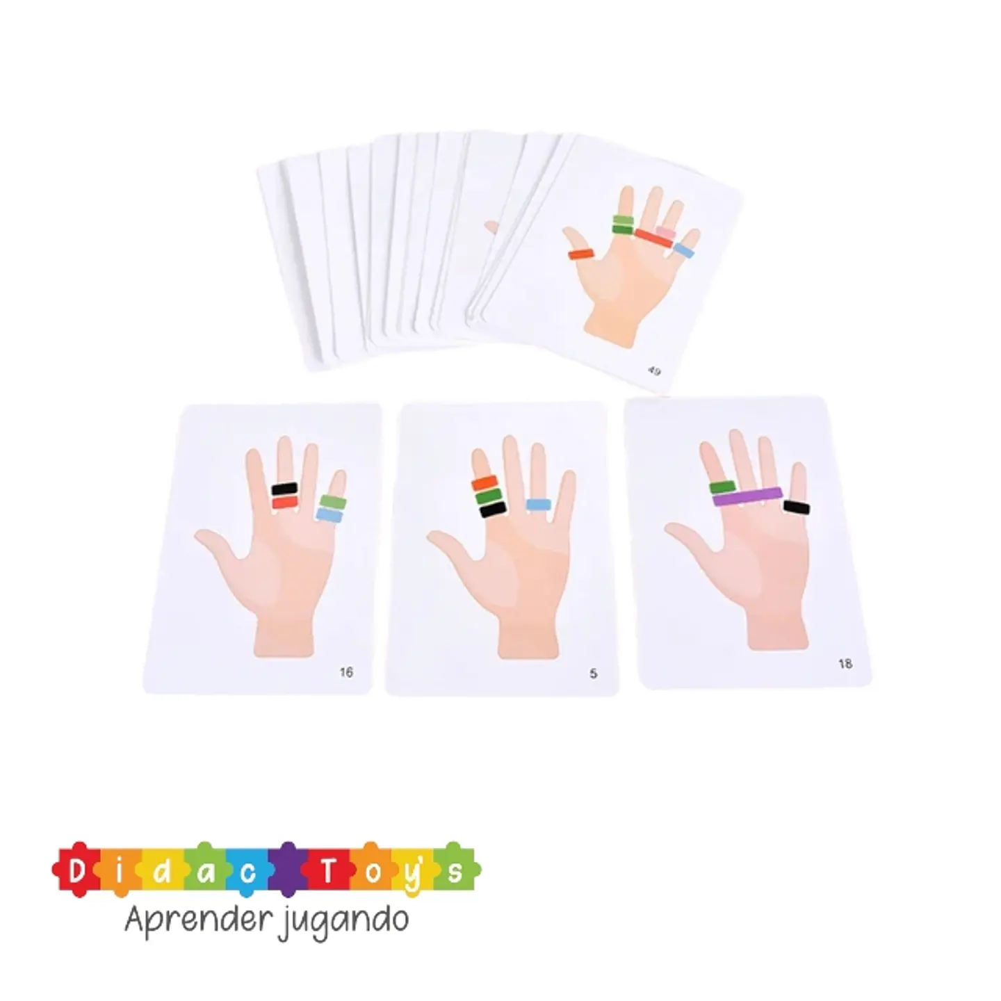 Juego patrones de anillos con elástico  2