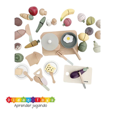 Set de Cocina de madera 40 pcs 