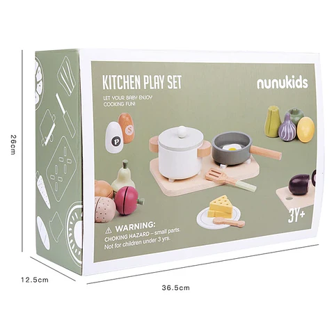 Set de Cocina de madera 40 pcs 
