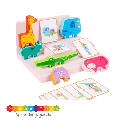 Juego didactico bloques de equilibrio con secuencias