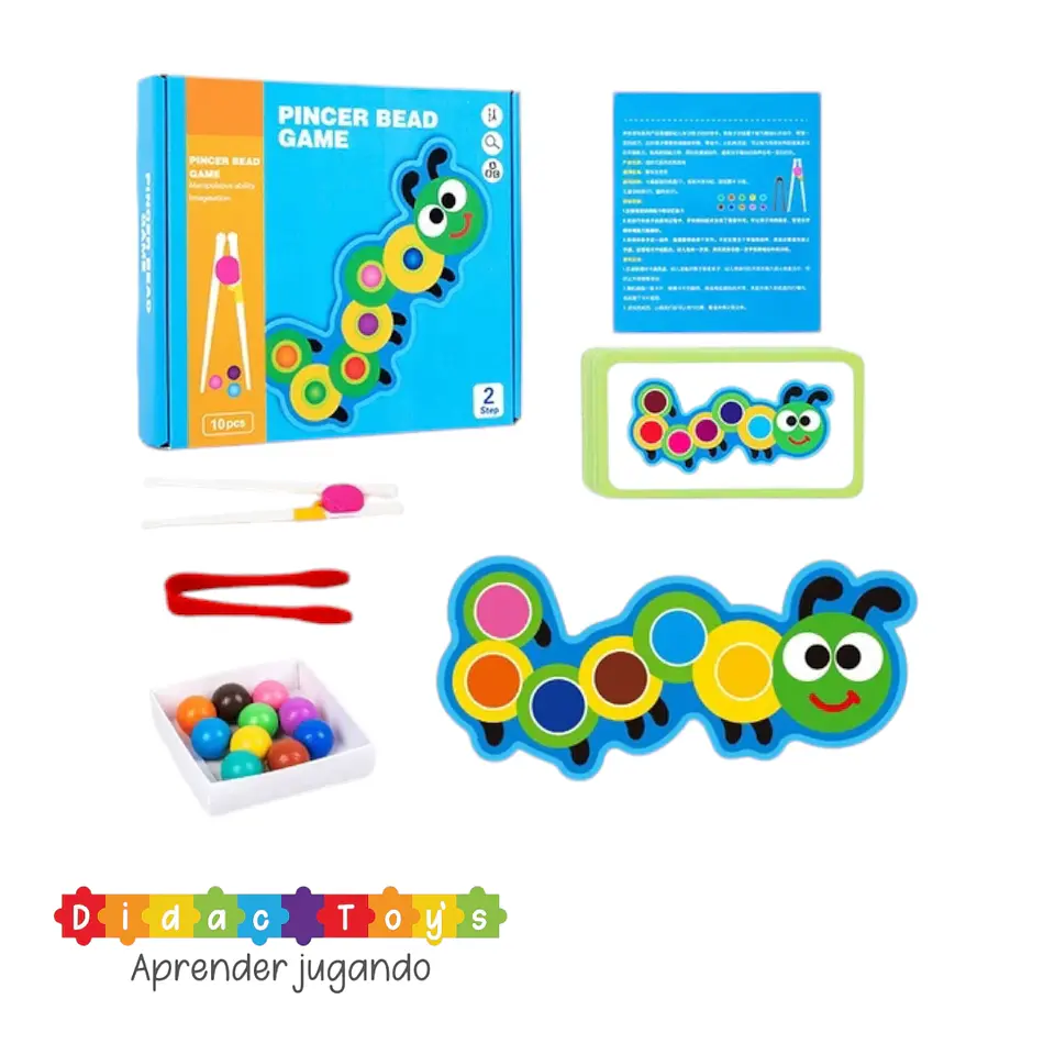Juego motriz canicas madera 4