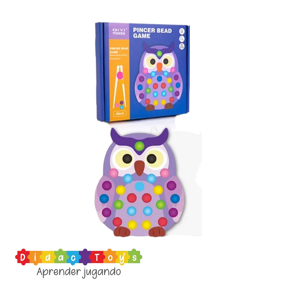 Juego motriz canicas madera 6
