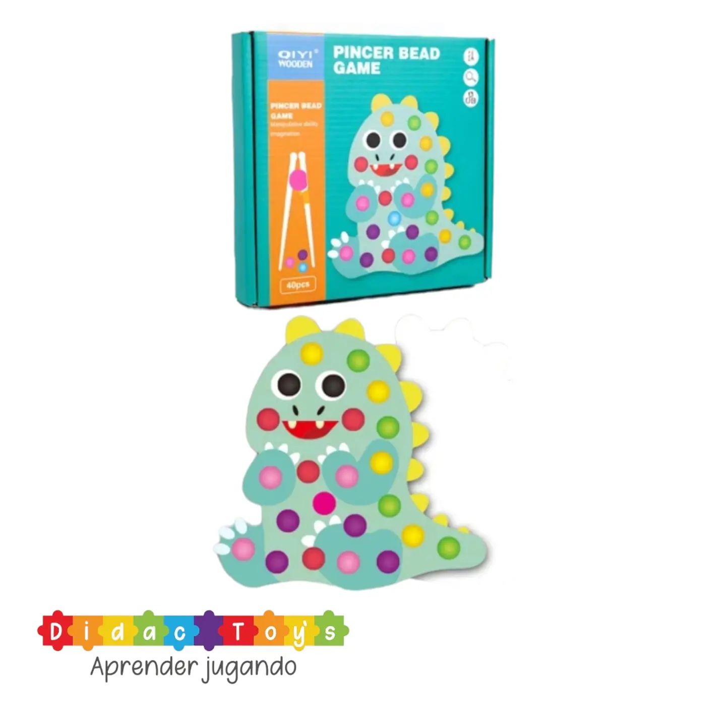 Juego motriz canicas madera 1