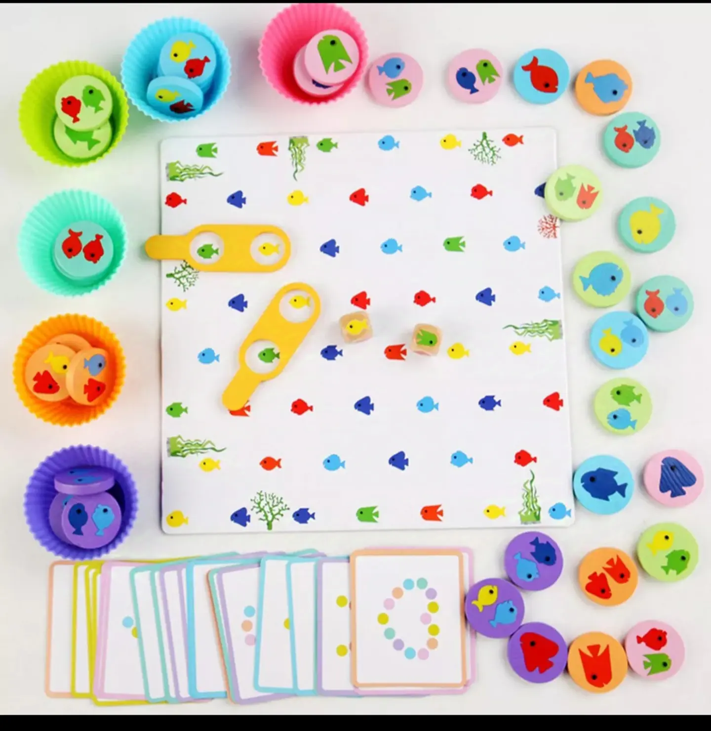 Juego clasificación de colores y peces 3 en 1  1
