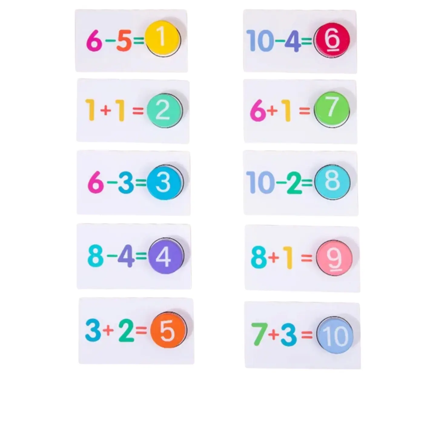 Juego didactico tarjetas matemáticas  4