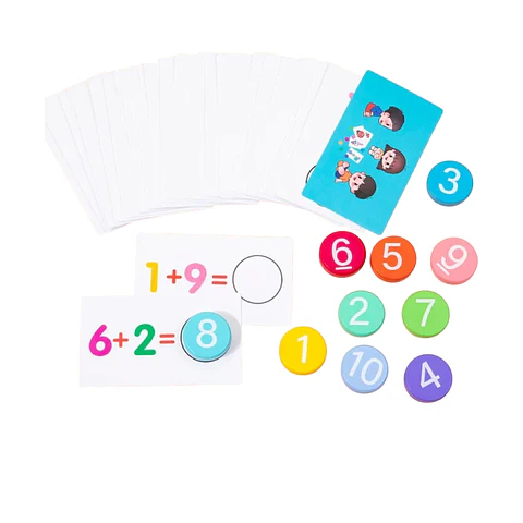 Juego didactico tarjetas matemáticas 