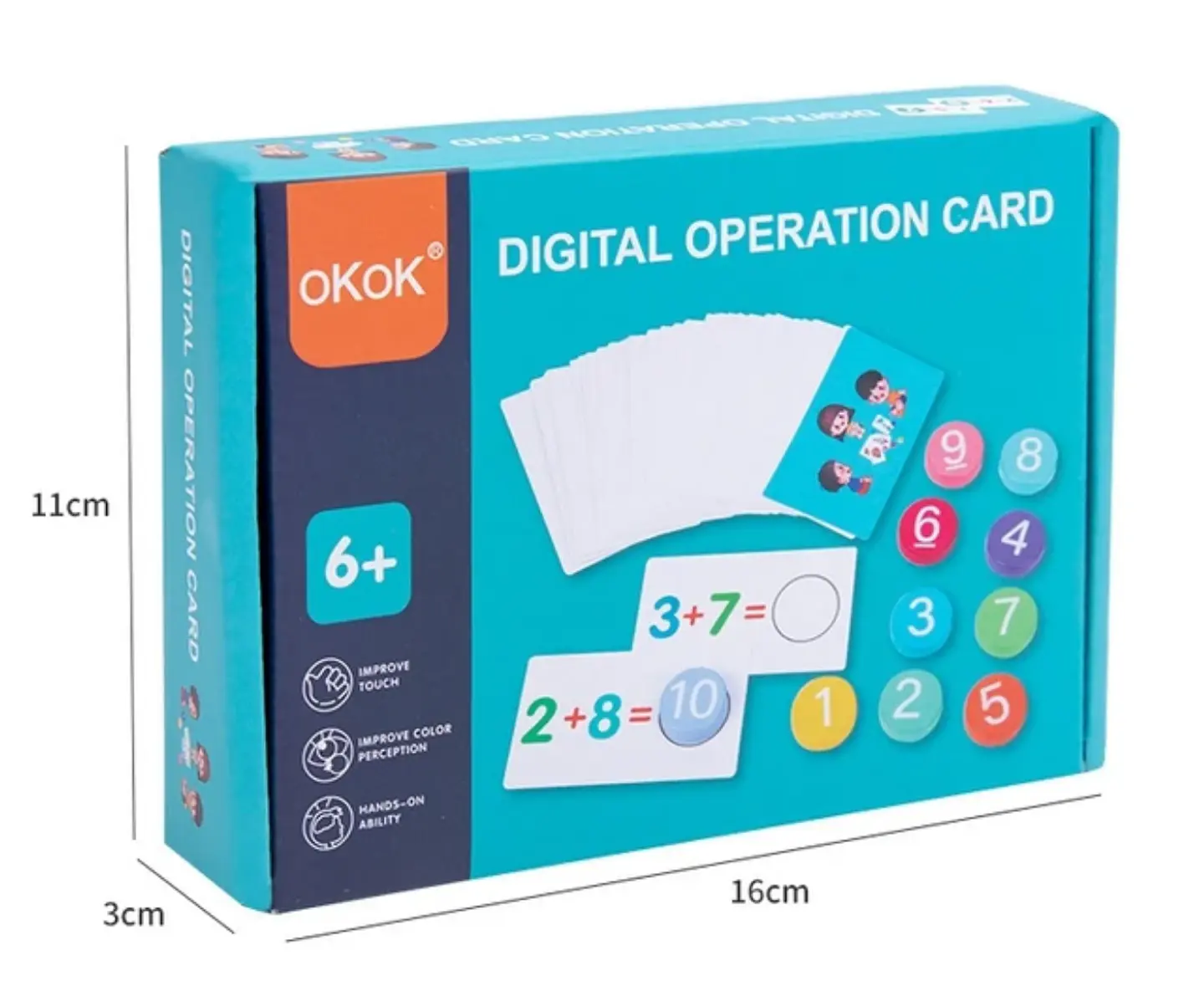 Juego didactico tarjetas matemáticas  5