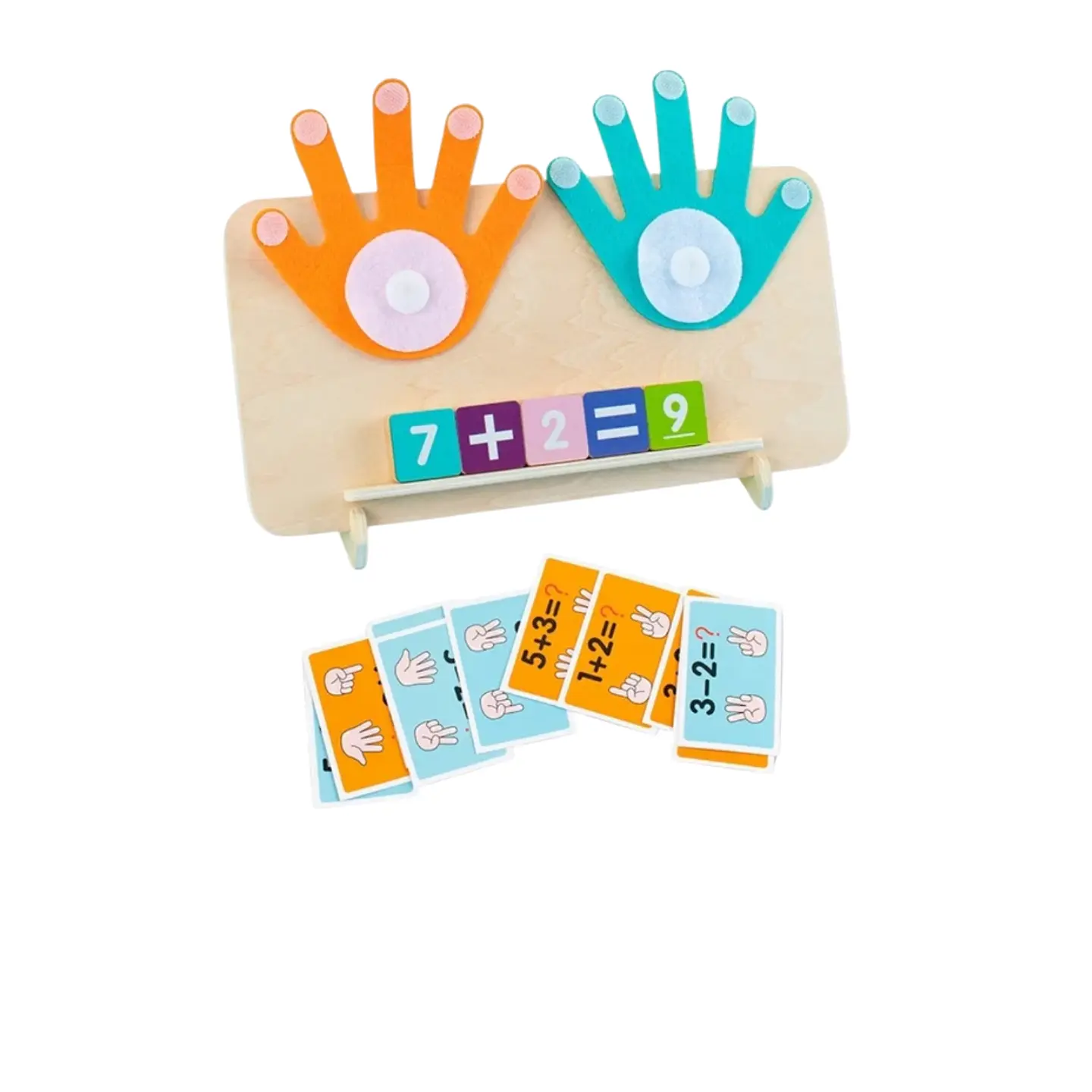 Juego Didáctico Sumar Y Restar Con Dedos Para Niños 4
