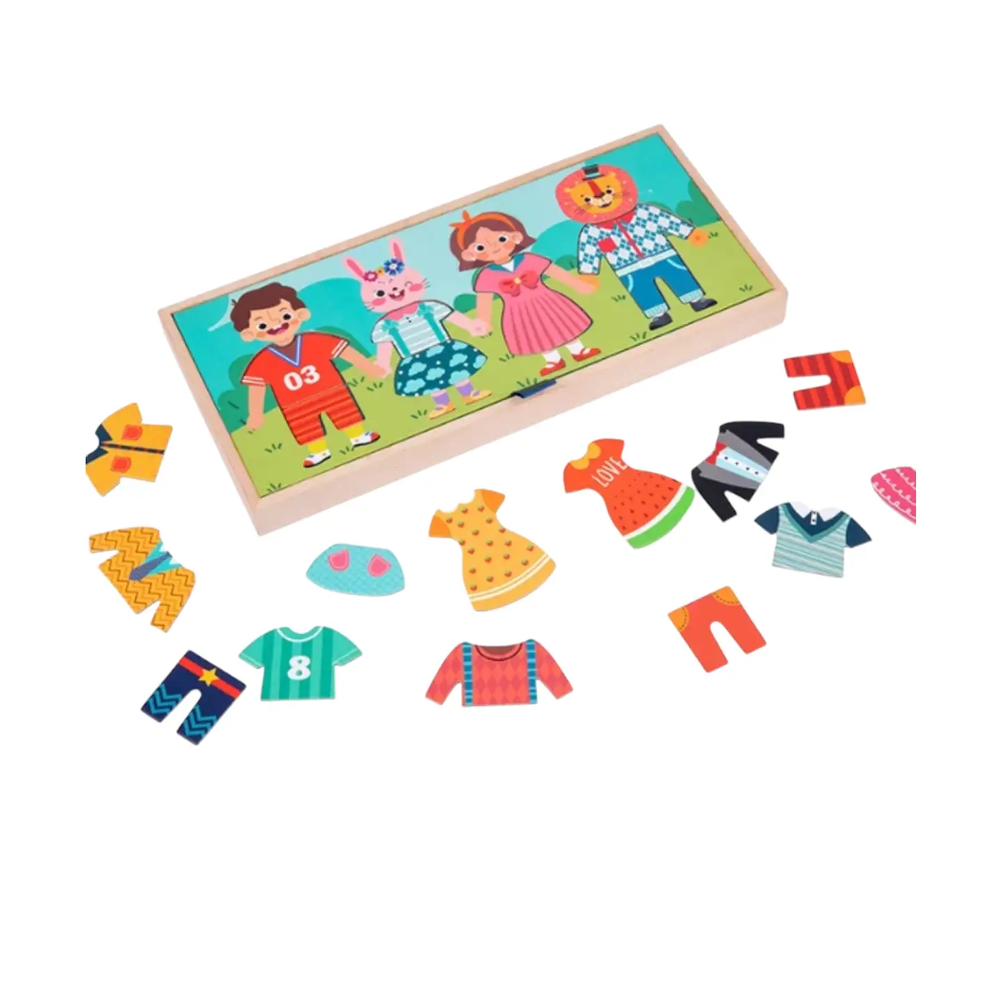 Juego de Clasificación Montessori - Tendedero de Ropa 5