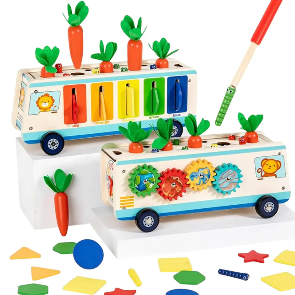 Bus multifuncional de madera  2