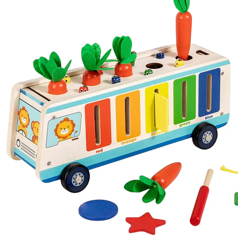 Bus multifuncional de madera 