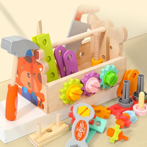 Caja de herramientas de madera