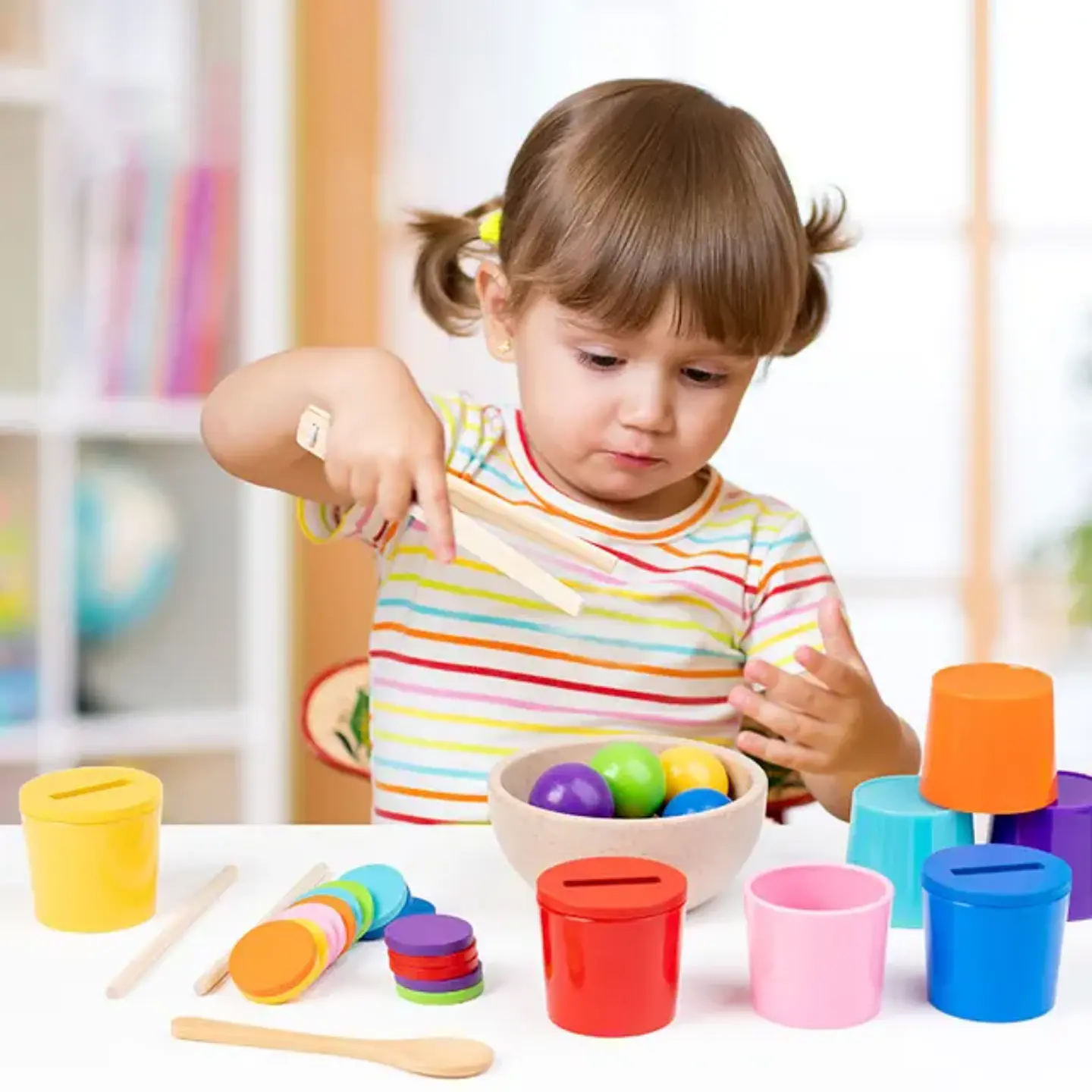Juego clasificación Montessori  4