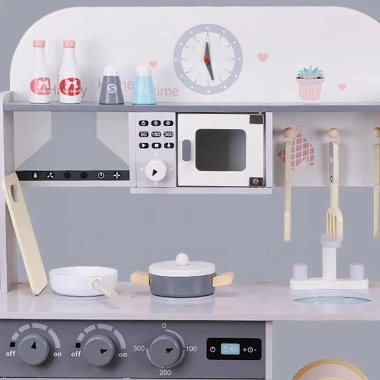 Cocina de madera corazón  5