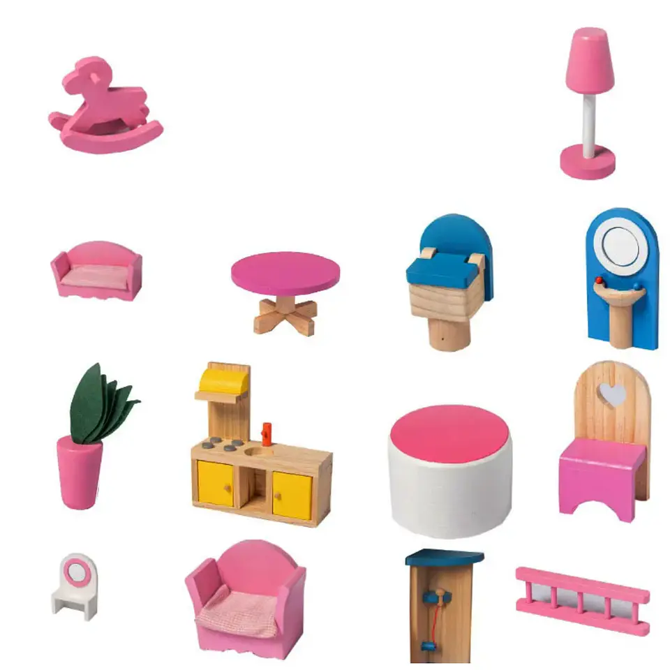 Casa de muñecas de madera  3