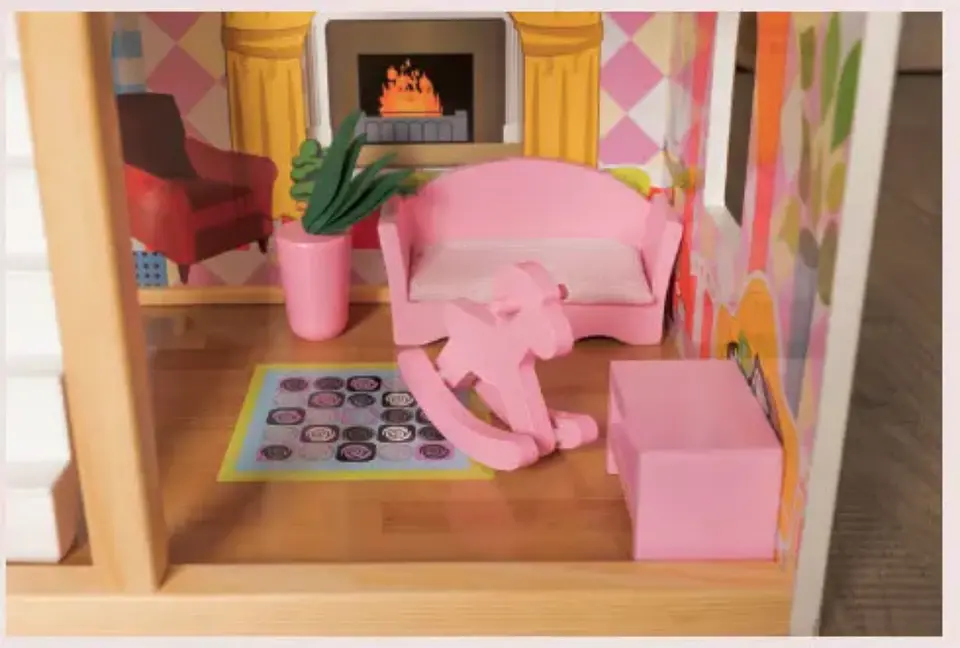 Casa de muñecas de madera  4