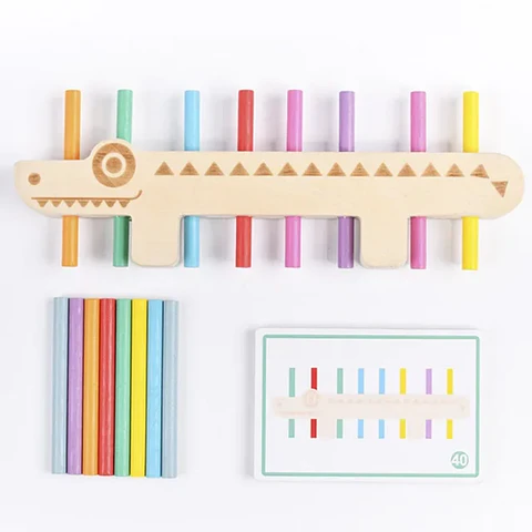 Juego con patrones de madera 