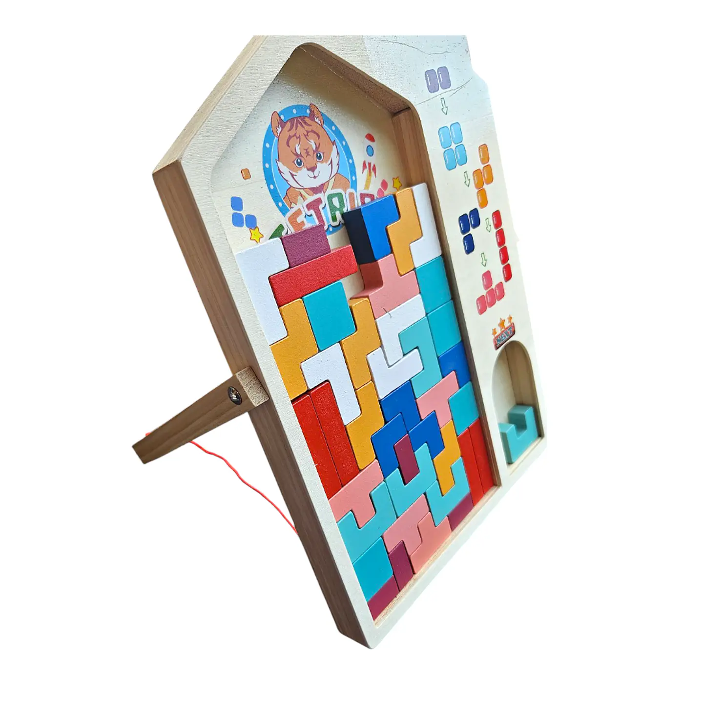 Juego tetris de madera  3